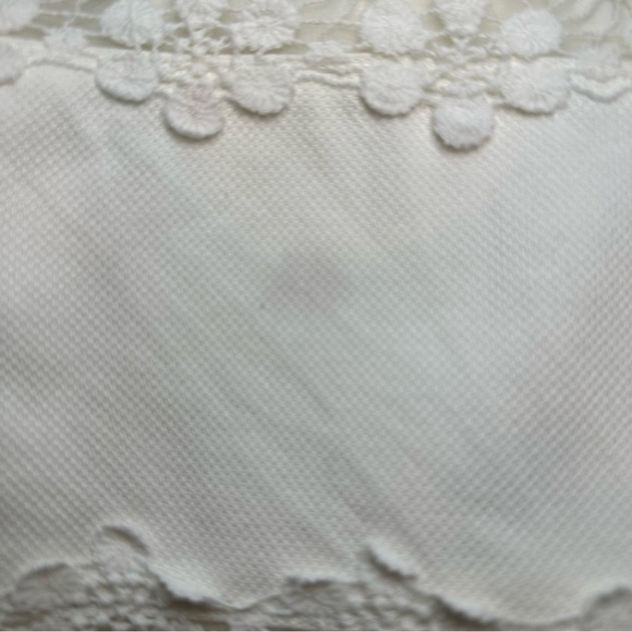 J. Crew Lace Striped Shift Dress. Color: Ivory. SIze: 4. - Picture 9 of 9